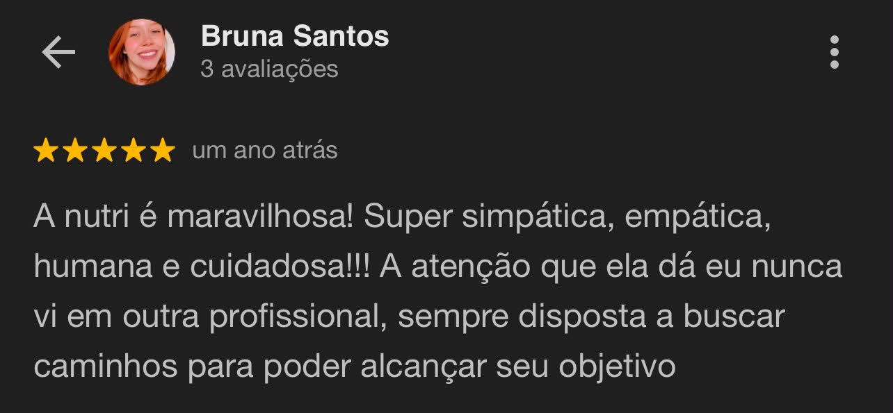 Avaliação de Bruna Santos